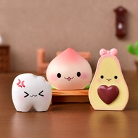 Nieuwe Stijl Emo Pop Miniatuur Cartoon Vruchten Beeldje Thuis Tafel Taart Decoratie