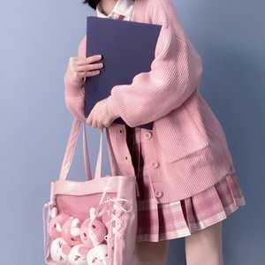 Sac à bandoulière transparent Ita Bag avec fenêtre transparente, motif lapin mignon, pour cosplay et conventions, nouveauté 2026 - Product Image 5
