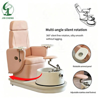 Jincheng Vente en gros Chaise longue de salon de manucure moderne électrique rotative professionnelle Chaise de pédicure pour spa et pieds