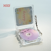 Porte-clés personnalisé avec logo, mini-étiquette NFC, boîte CD, support DVD, anneau porte-clés