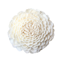 Diffuseur de parfum en rose et chrysanthème, fait main, en bois de Sola avec corde en coton, écologique, sans plomb, sans alcool