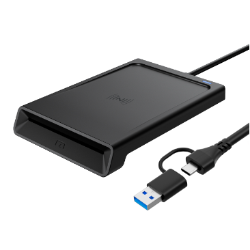 USB A และ USB C สีดำ