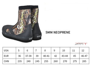 Scarponi da pesca impermeabili da 5mm in <span class=keywords><strong>gomma</strong></span> Neoprene da uomo <span class=keywords><strong>scarpe</strong></span> da ghiaccio con mosca da ponte <span class=keywords><strong>per</strong></span> la caccia alla pioggia <span class=keywords><strong>per</strong></span> immersioni con la roccia, peso leggero del fiume - Product Image 4
