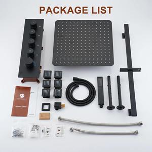 16 Stainless Steel Waterfall <b>Shower</b> <b>Systems</b> Inspired by Spa Equipped With Rain Nozzles Body Nozzles Sliding for Hotel Use BXW-03 - Product Image 6