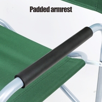 Chaise de plage pliante d'extérieur portable HOMFUL Chaise de camping pliable en tube d'acier