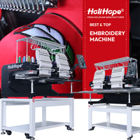 HoliHope HO1502H-AI expédition rapide casquette T-shirt plat 15 couleurs machine à broder informatisée à 2 têtes pour la maison et les créateurs