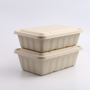 Microondas compostable desechable, bagazo de caña de azúcar biodegradable, contenedor de comida para llevar - Product Image 6