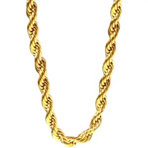 Collier chaîne en or 18 carats unisexe Xinfly, vente chaude, tendance, bijoux fantaisie Au750, chaîne en or jaune personnalisée, différentes largeurs - Product Image 1