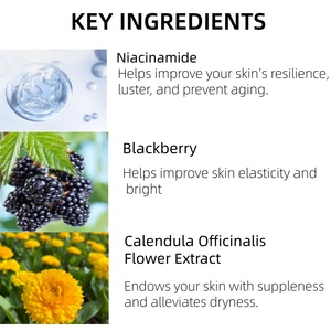 Siero viso Anti-invecchiamento a doppia azione intelligente Niacinamide more vitamine C + E oli <span class=keywords><strong>di</strong></span> palma da <span class=keywords><strong>cocco</strong></span> per un'idratazione radiante - Product Image 2