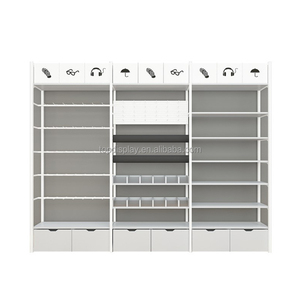 Hot bán cửa hàng Kệ tường thép gỗ siêu thị + Kệ Miniso hiển thị giá hiển thị đứng - Product Image 5