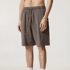 Pantalones Cortos Casuales de Verano para Hombre con Logotipo Personalizado, Color Azul Americano, 100% Algodón, Cintura Elástica, Transpirables - Product Image 2