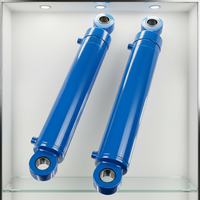 Cylindre hydraulique en acier multi-étages haute pression avec pompe pour remorques minières et de carrières, double action