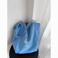 Bolsa de Playa Náutica, Bolsa de Playa de Lona a Rayas, Asa de Cuerda de Algodón, Bolso de Mano de Gran Capacidad, Bolso de Verano a Rayas