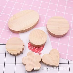 Base de Madera para Muñecas DIY - Base Redonda Vertical de Madera de Pino Superligera para Figuras de Arcilla - Base para Muñecas - Product Image 3