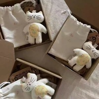 Porte-clés en peluche chat de dessin animé mignon, breloque de sac, jouet - Cadeau créatif pour petite amie ou meilleure amie, modèle SMK-148