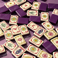 Jeu de Mahjong américain à double couche en acrylique Four Winds, 160 tuiles de Mahjong gravées sur mesure, jeu de loisirs à domicile