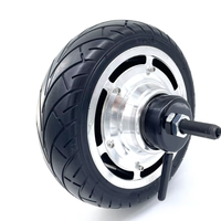 Motor Hub DC Brushless Geared 24/48V 350W 9,5 Inci dengan Poros Tunggal untuk Robot, Kursi Roda, Dll.