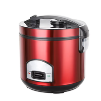 Cuisinière à riz électrique multifonctionnelle 2025, vente chaude, avec revêtement antiadhésif, capacité de 5 L, usage domestique, comprend une tasse à mesurer et une spatule