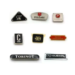 Placa de metal de aleación de zinc para bolsos, etiqueta de nombre para bolsos, ropa, monedero, productos de cuero