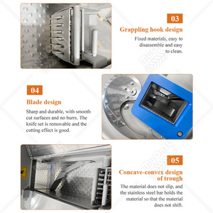 Thương mại của tôi đông lạnh nấu chín thịt thịt lợn <span class=keywords><strong>Chop</strong></span> Slice cắt máy tự động Xúc xích thịt xông khói Slicer máy - Product Image 5