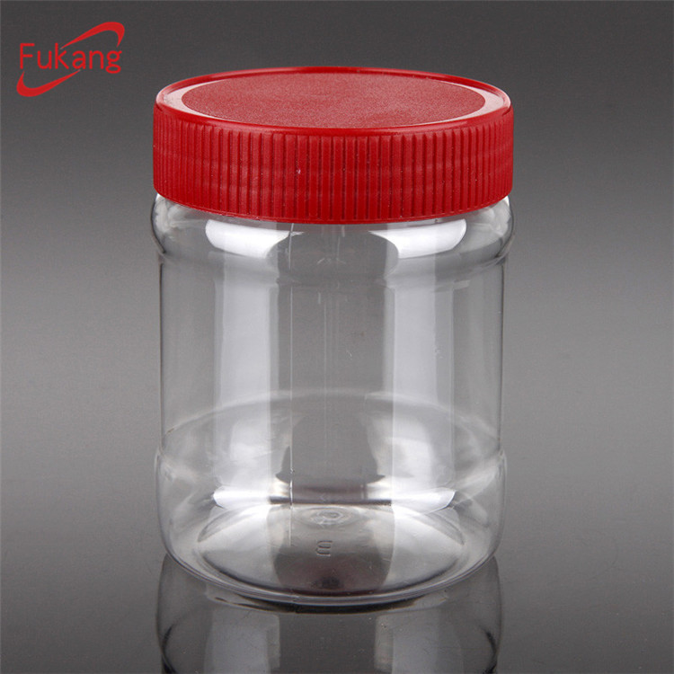 390 ml Ronde Pas Cher En Plastique Transparent POUR ANIMAUX de compagnie Bouteille Cosmétiques Conteneurs Bonbons Bouteille