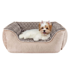 Großhandel Luxus Samt Hunde bett Tier muster für kleine mittelgroße Haustiere Modern Style PP Material OEM begrüßt - Product Image 3