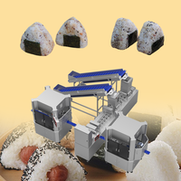 Nouvelle ligne de production automatique d'Onigiri, machine à sushi en acier inoxydable 304, haute capacité, formateur de boulettes de riz triangulaires, usage commercial