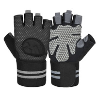 Deportes Transpirable Cómodo Protección de manos Muñequeras Soporte Entrenamiento Levantamiento de pesas Ciclismo Escalada Guantes de gimnasio