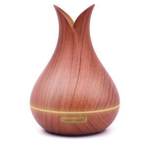 Diffuseur d'huiles essentielles en vase blanc 0,5L avec humidificateur à lumière LED pour la maison et le bureau - Product Image 2