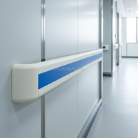 140mm Krankenhaus-Handlauf mit Aluminium-Halterung Flur-Handläufe für Krankenhäuser