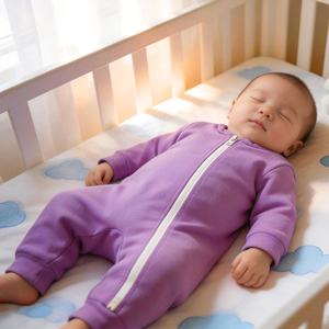 Neugeborenen-Strampler Langarm Frühling Einfarbig Reißverschluss Bambus-Spandex Unisex Säuglings-Strampler Babykleidung - Product Image 5