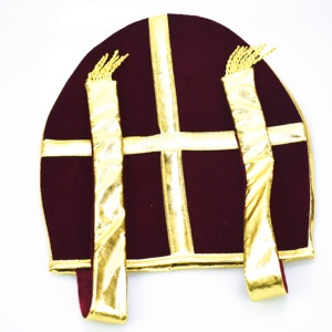 Chapeau de pape personnalisable Manwu Factory, chapeau de prêtre catholique romain pour les fêtes d'Halloween et les festivals - Product Image 6