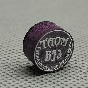 Punta de taco de billar tAOM BJ3 de 14 mm, 9 capas, cuero de cerdo, punta de repuesto para taco de billar y snooker - Product Image 1