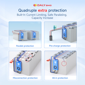 Daly thông minh BMS 16S 48V Li-ion LiFePO4 pin lithium hệ thống quản lý cho thuyền buồm 4S-24S 40a-500a hoạt động cân bằng BMS - Product Image 4