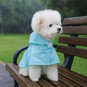 PETCIRCLE Pet Collar Dog Raincoat Transparent Waterproof Rainbow <b>Poncho</b> for Teddy, Bichon Frise, and Schnauzer - Product Image 2