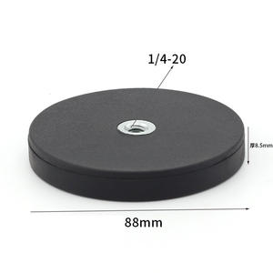 Imán recubierto de caucho de 30 kg, 40 kg, 56 kg, 60 kg, 88 mm <span class=keywords><strong>con</strong></span> rosca interna M10, M8, M6, M5, 1/4-20, <span class=keywords><strong>base</strong></span> magnética recubierta de caucho de 88 mm en venta - Product Image 1