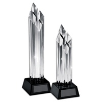 Hypercrafts K9 Crystal Trophy Star Prix du verre décoratif Événements sportifs Souvenirs Récompenses de la réunion annuelle Trophée de cristal de musique