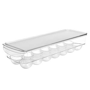 Home Kitchen Fresh Storage Box Clear Egg Tray PET Plastic Egg Storage Container Egg Holder With Lid