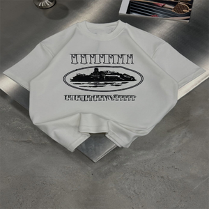 T-shirt à manches courtes col rond décontracté style streetwear avec imprimé <span class=keywords><strong>Corteiz</strong></span> Alcatraz Rules the World - Product Image 2