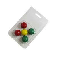 Accessoires de pétanque en bois ZQURE, boule cible colorée de 30 mm
