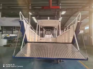 10 metri di atterraggio della cabina del centro piccola chiatta con la rampa di carico alla chiatta del lavoro del fondo di V anteriore per il singolo camion - Product Image 5