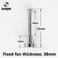 Vis de fixation magnétique pour ventilateur de boîtier d'ordinateur, épaisseur 25/38 mm, pour radiateur de refroidissement liquide PC Beautify MOD en acier au carbone
