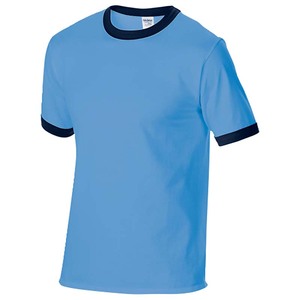 T-shirt color-block personnalisable en coton pour l'été, T-shirt à manches courtes, vêtements d'équipe publicitaire d'entreprise, logo imprimé DIY - Product Image 5