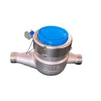 Durable Stainless Steel DN25 Dry Dial Multi Jet Water Meter Measurement Device
