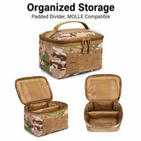 Pochette Tactique Mydays pour Extérieur, Camouflage, Rembourrée, avec Panneaux Diviseurs, Organisateur MOLLE pour Camping et EDC