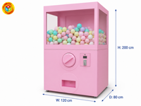 Fabricant de distributeurs automatiques de capsules géantes OEM ODM Couleur personnalisée Gacha Vente en gros