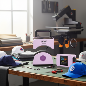 Máquina de prensado de gorras Vevor Mini, placa de 5.9x3.15 pulgadas, prensa térmica eléctrica para gorras, operación manual - Product Image 2