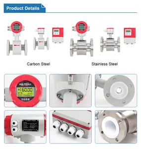 Akurasi tinggi susu magnetic flowmeter/flow meter elektromagnetik/susu flow meter