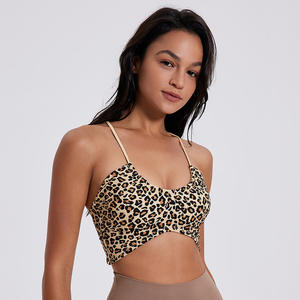 Reggiseno da donna leggero da Yoga ad asciugatura rapida antiurto stampa digitale 3D elasticizzata compressione Fitness abbigliamento sportivo con fodera in Spandex - Product Image 1