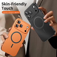 Coque de Téléphone Anti-Empreintes Digitales avec Protection d'Objectif en Alliage d'Aluminium Magnétique Premium pour iPhone 17 Pro Max